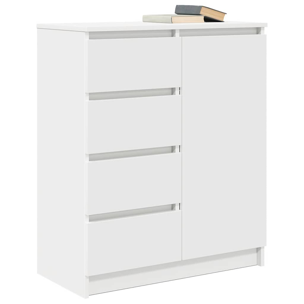 vidaXL Komoda z szufladami Biała 71x35x84 cm Drewno klejone