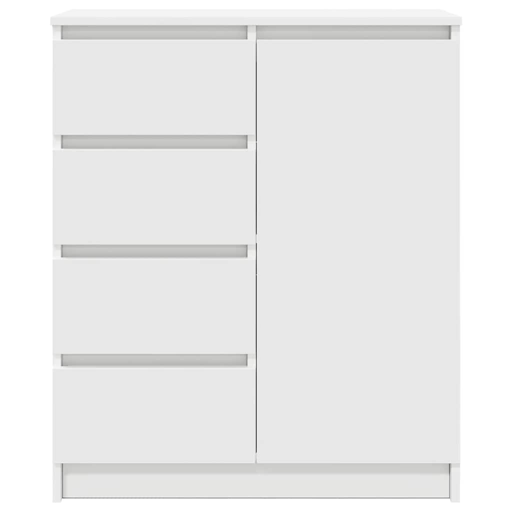 vidaXL Komoda z szufladami Biała 71x35x84 cm Drewno klejone