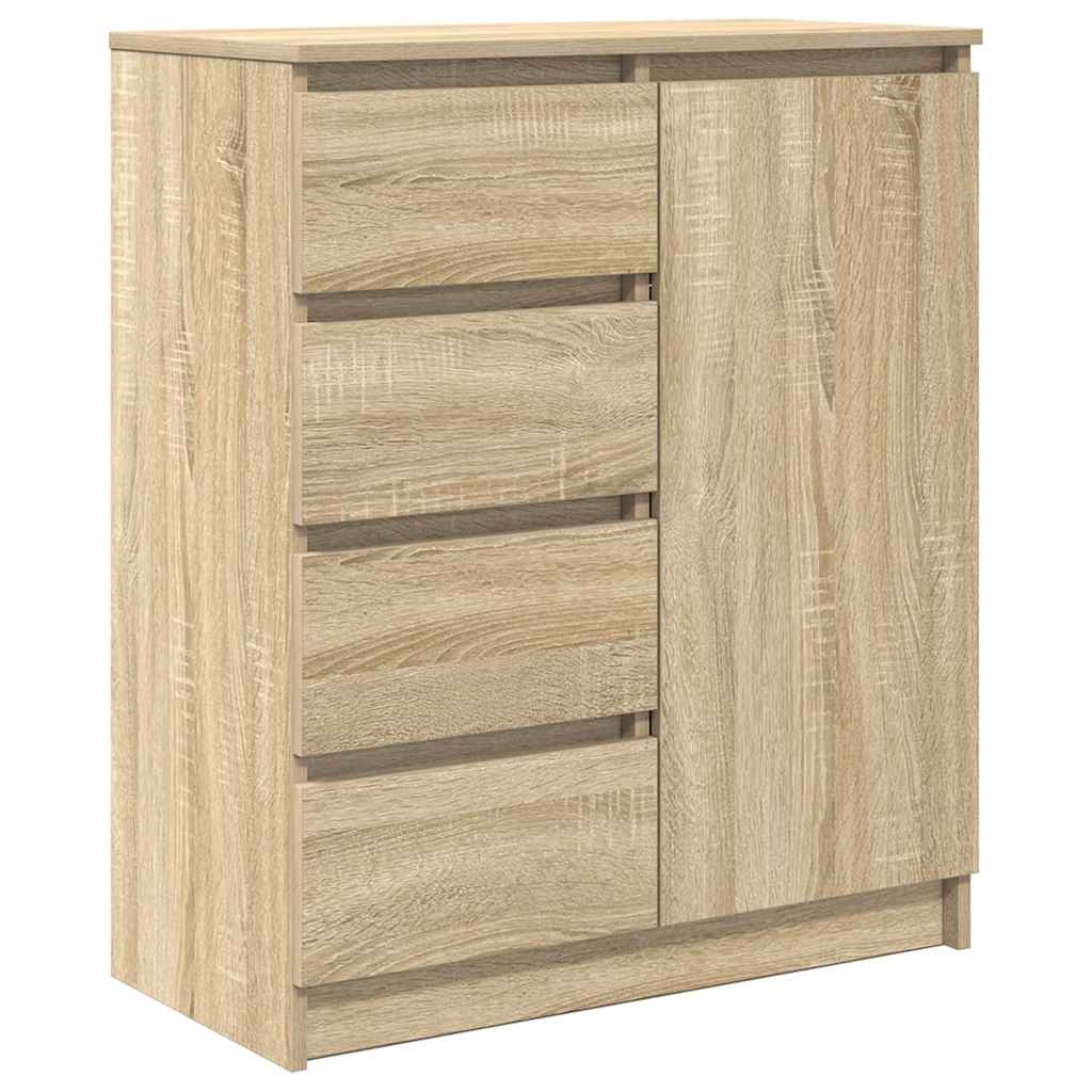 vidaXL Komoda z szufladami Dąb Sonoma 71x35x84 cm Drewno klejone
