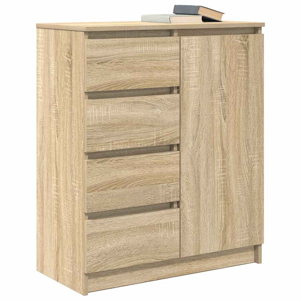 vidaXL Komoda z szufladami Dąb Sonoma 71x35x84 cm Drewno klejone