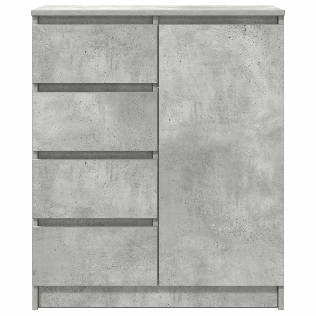 vidaXL Komoda z szufladami Betonowa szarość 71x35x84 cm Drewno klejone