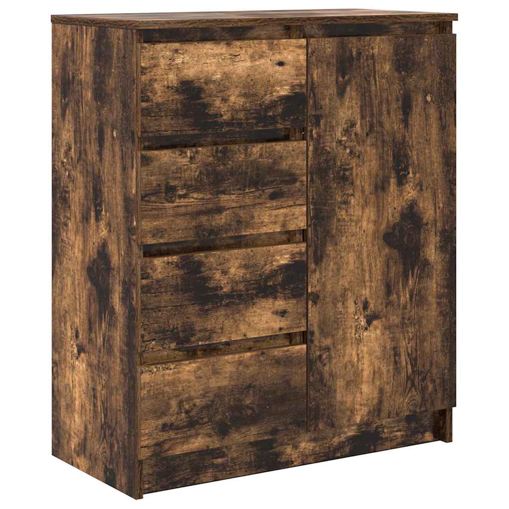 vidaXL Komoda z szufladami Dąb wędzony 71x35x84 cm Drewno klejone