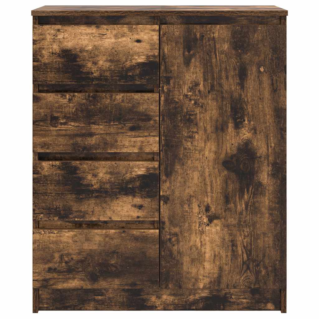 vidaXL Komoda z szufladami Dąb wędzony 71x35x84 cm Drewno klejone