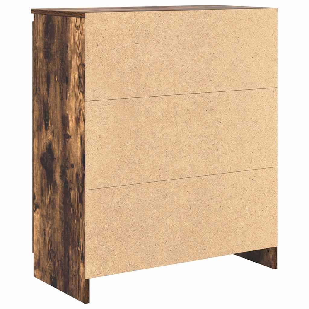 vidaXL Komoda z szufladami Dąb wędzony 71x35x84 cm Drewno klejone