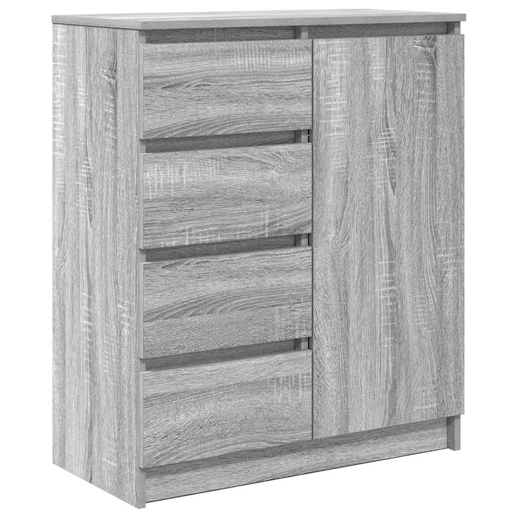 vidaXL Komoda z szufladami Szary Sonoma 71x35x84 cm Drewno klejone