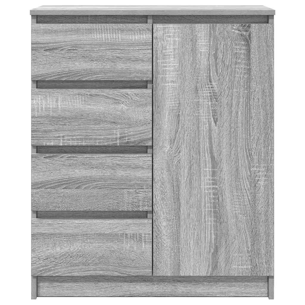 vidaXL Komoda z szufladami Szary Sonoma 71x35x84 cm Drewno klejone