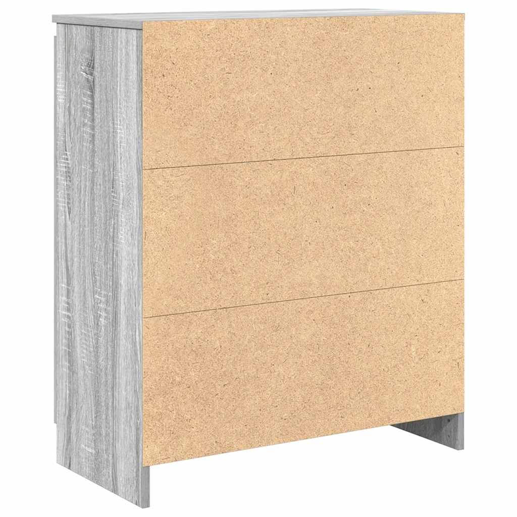 vidaXL Komoda z szufladami Szary Sonoma 71x35x84 cm Drewno klejone