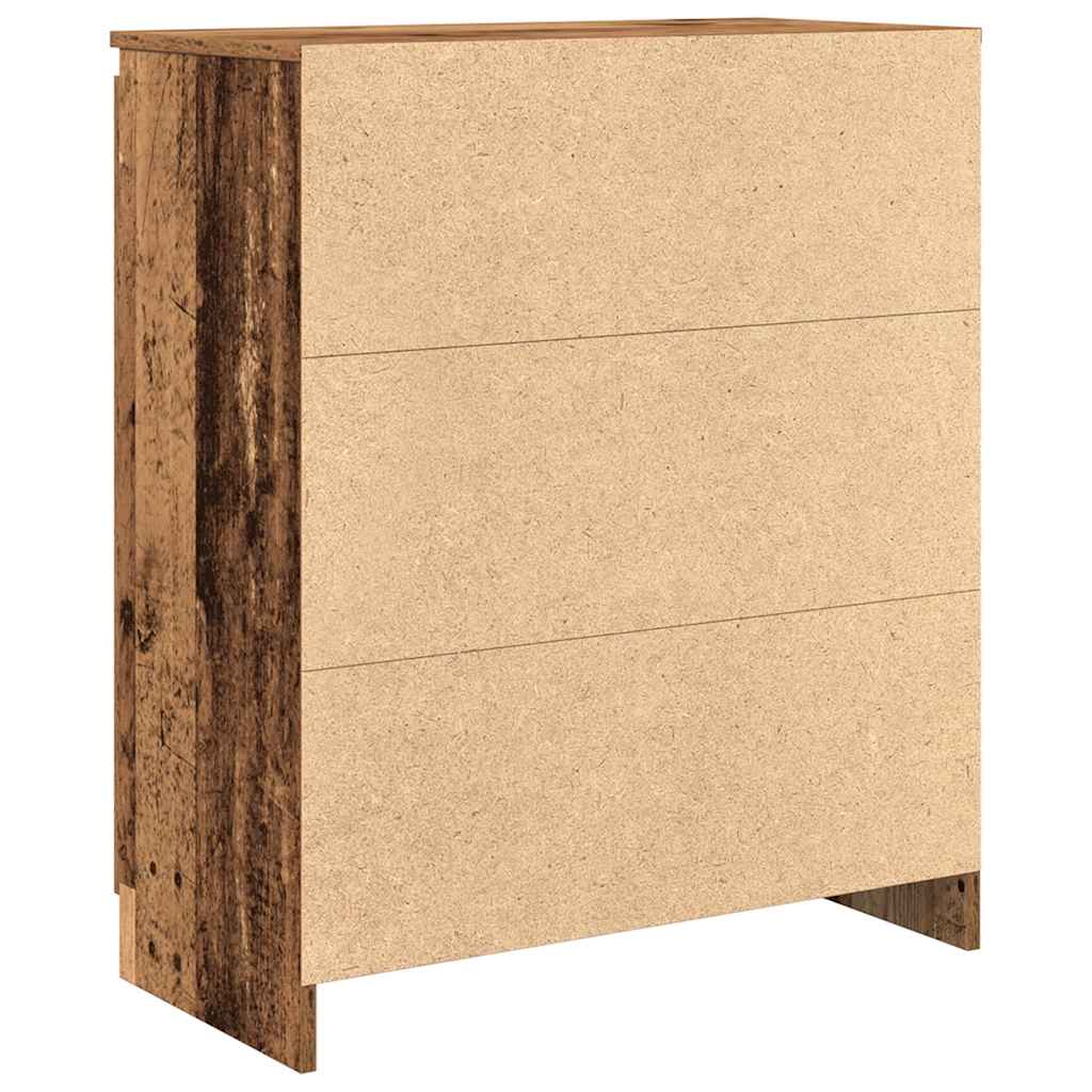 vidaXL Komoda z szufladami Stare drewno 71x35x84 cm Drewno klejone