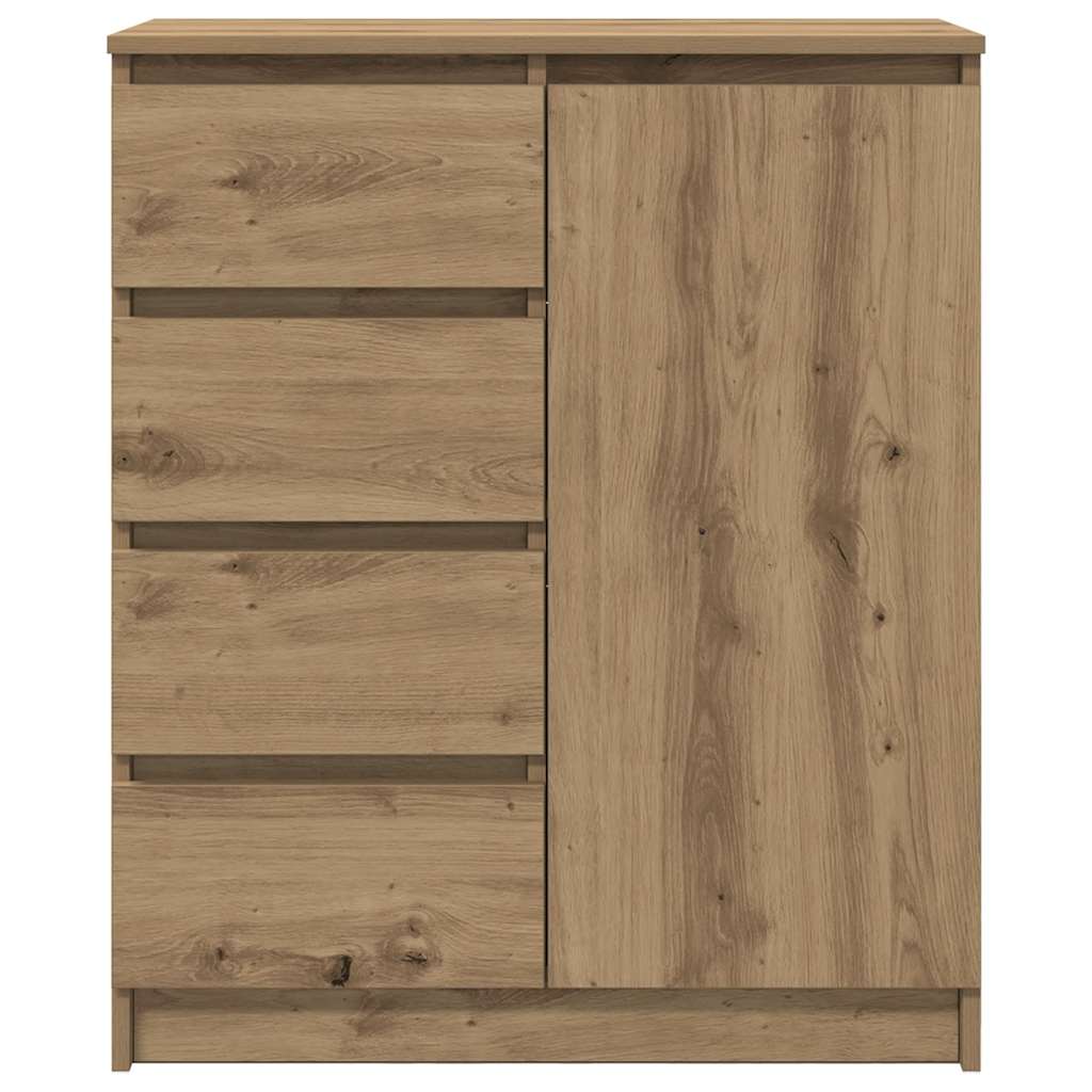 vidaXL Komoda z szufladami Artisan Oak 71x35x84 cm Drewno klejone