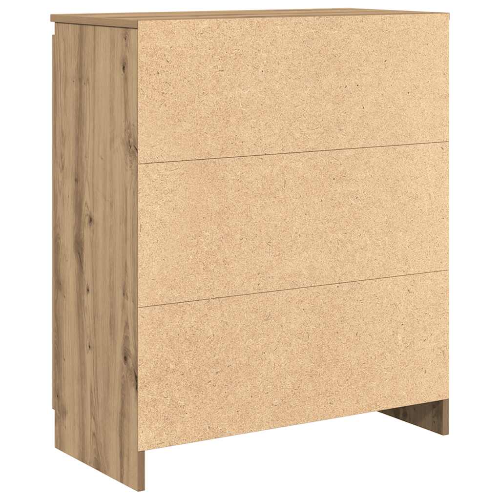 vidaXL Komoda z szufladami Artisan Oak 71x35x84 cm Drewno klejone