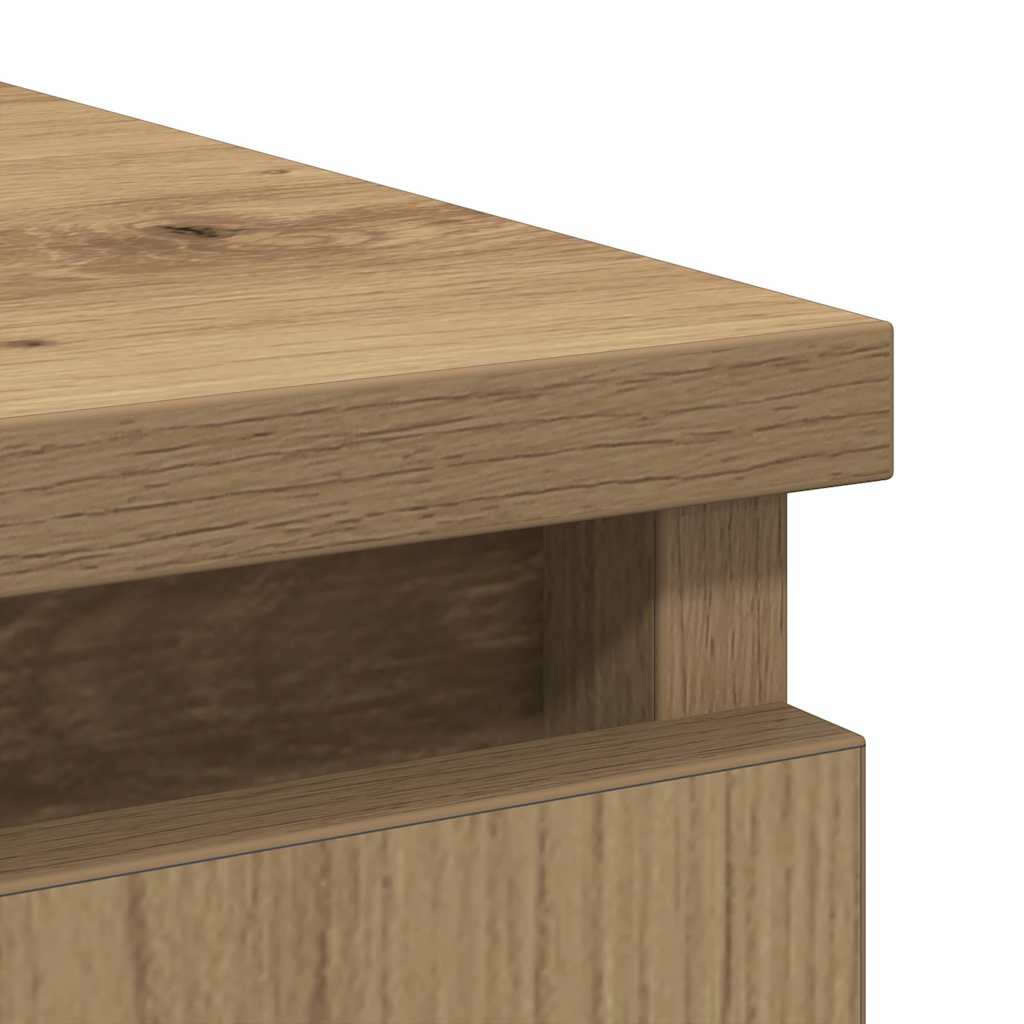 vidaXL Komoda z szufladami Artisan Oak 71x35x84 cm Drewno klejone