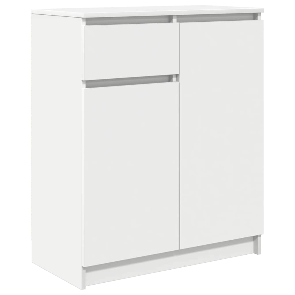 vidaXL Komoda z szufladą Biała 71x35x84 cm Drewno klejone