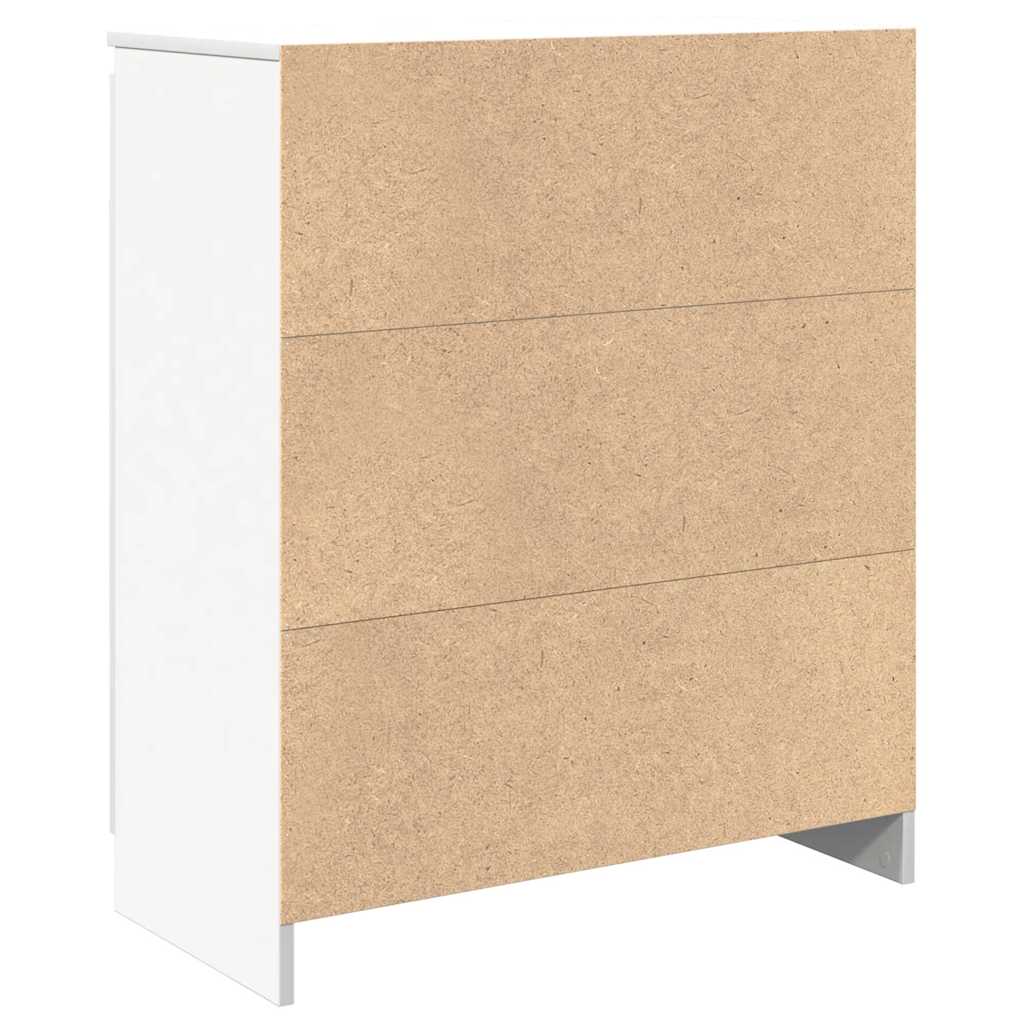 vidaXL Komoda z szufladą Biała 71x35x84 cm Drewno klejone