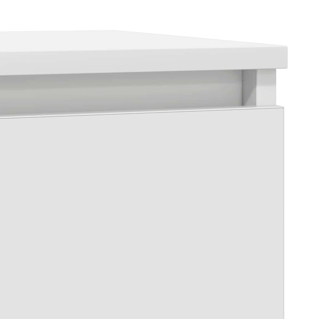vidaXL Komoda z szufladą Biała 71x35x84 cm Drewno klejone