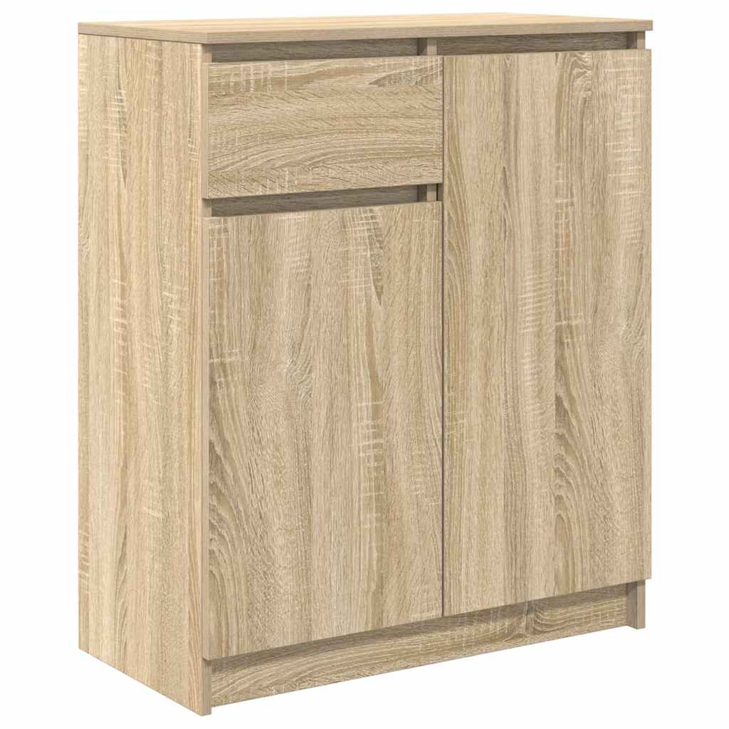 vidaXL Komoda z szufladą Dąb Sonoma 71x35x84 cm Drewno klejone