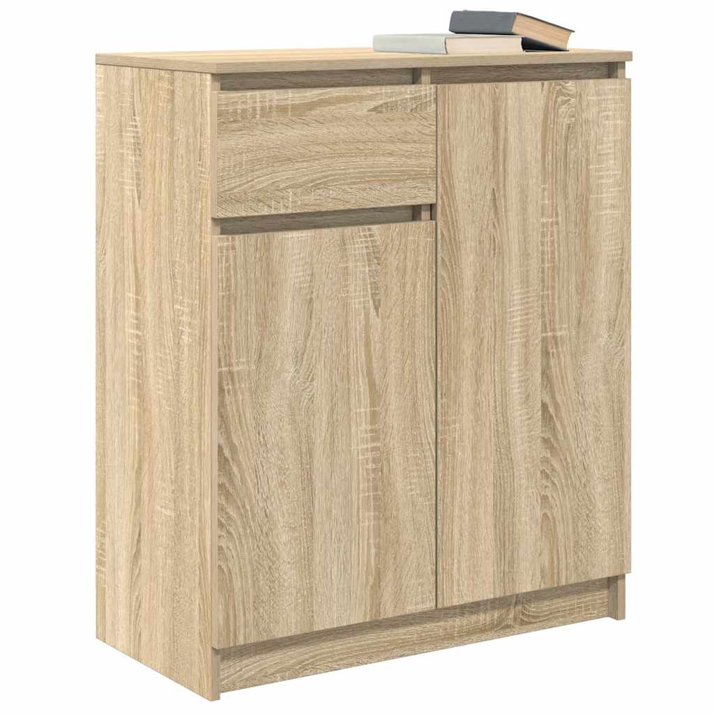 vidaXL Komoda z szufladą Dąb Sonoma 71x35x84 cm Drewno klejone