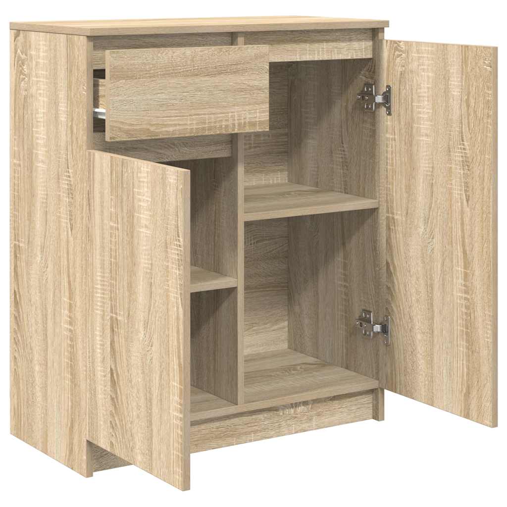 vidaXL Komoda z szufladą Dąb Sonoma 71x35x84 cm Drewno klejone