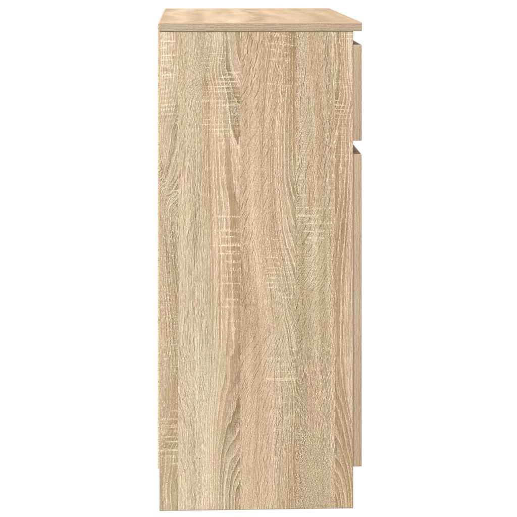 vidaXL Komoda z szufladą Dąb Sonoma 71x35x84 cm Drewno klejone