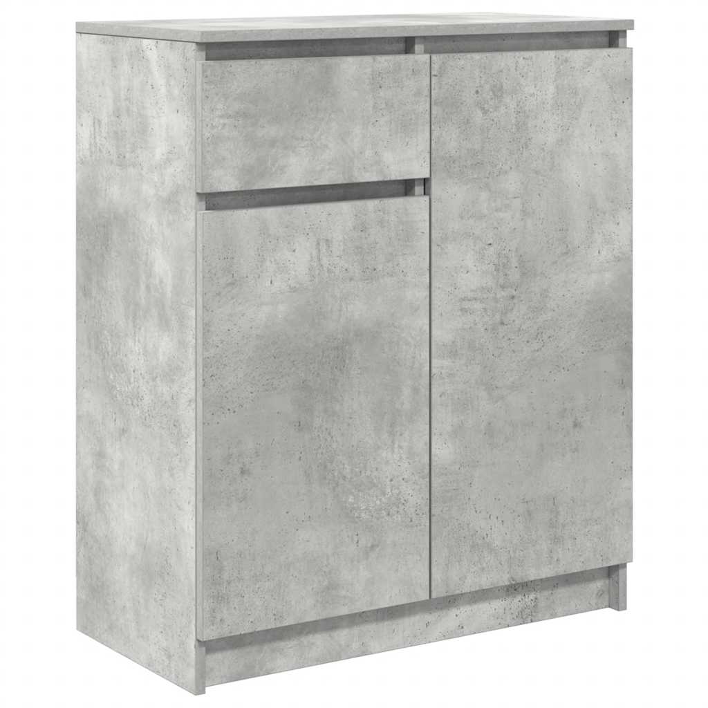 vidaXL Komoda z szufladą Beton Szary 71x35x84 cm Drewno klejone