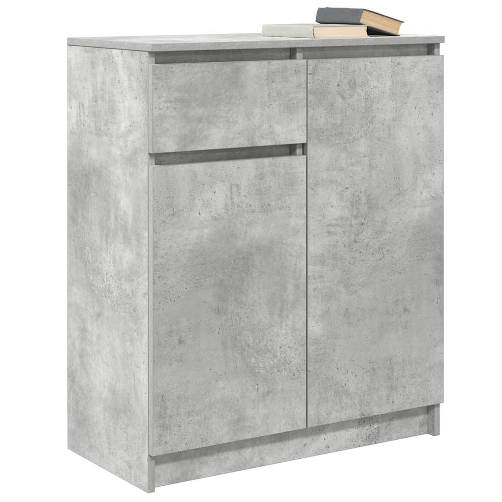 vidaXL Komoda z szufladą Beton Szary 71x35x84 cm Drewno klejone