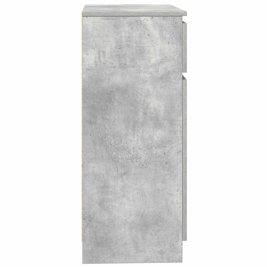 vidaXL Komoda z szufladą Beton Szary 71x35x84 cm Drewno klejone