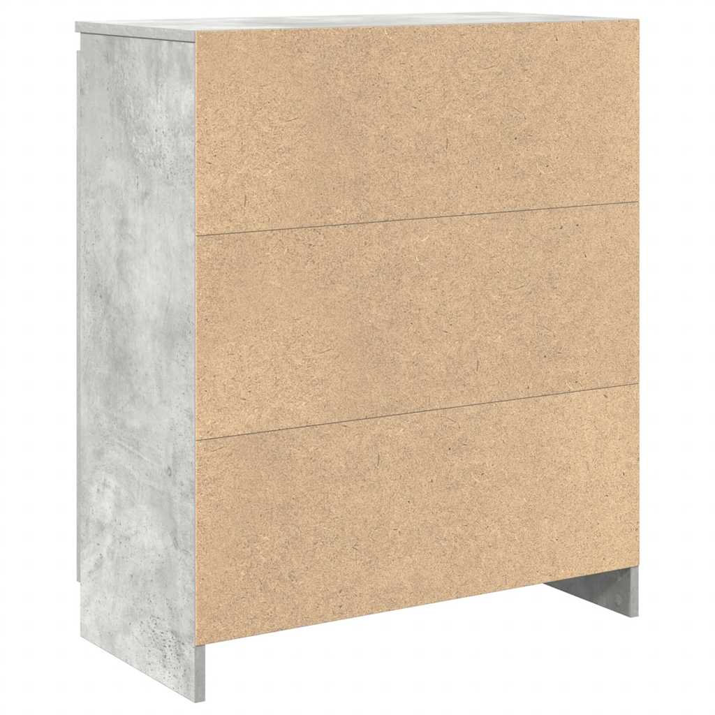 vidaXL Komoda z szufladą Beton Szary 71x35x84 cm Drewno klejone