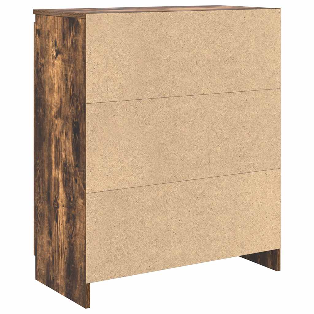 vidaXL Komoda z szufladą Dąb wędzony 71x35x84 cm Drewno klejone