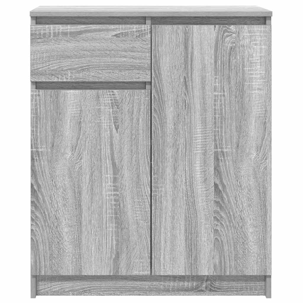 vidaXL Komoda z szufladą Szary Sonoma 71x35x84 cm Drewno klejone