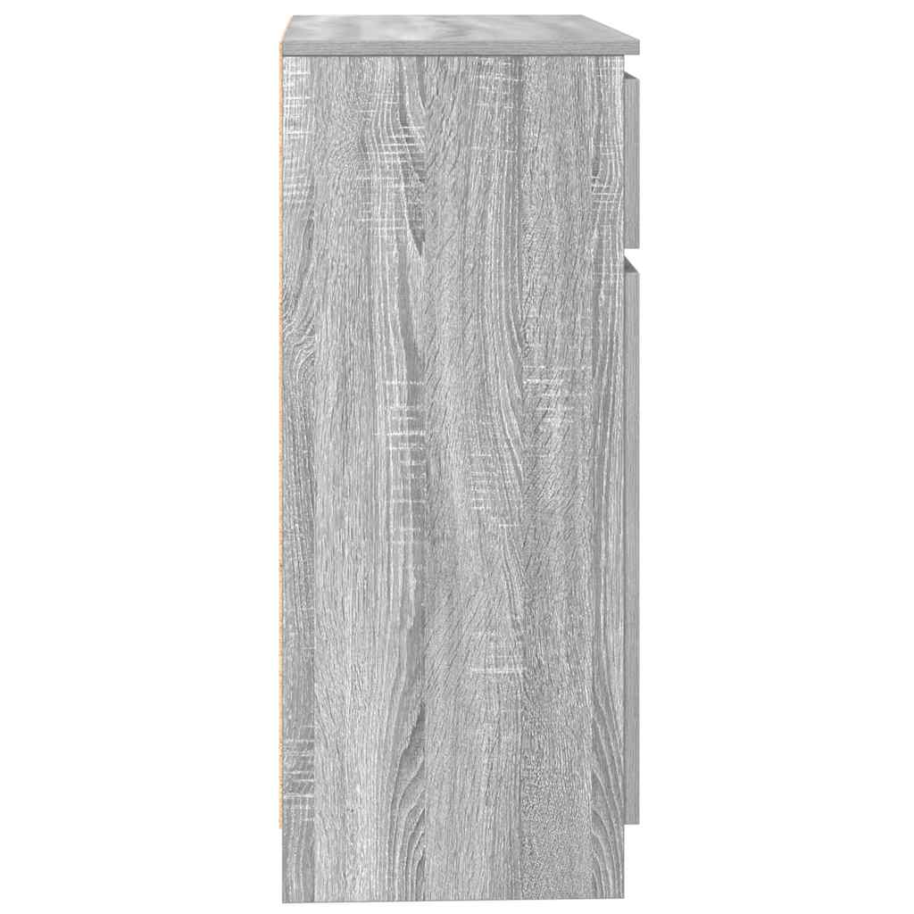 vidaXL Komoda z szufladą Szary Sonoma 71x35x84 cm Drewno klejone