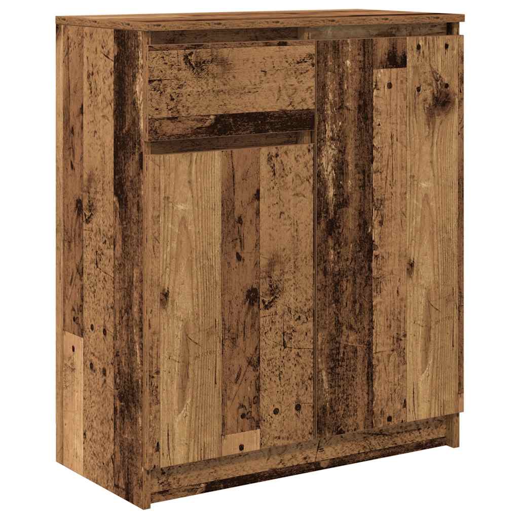 vidaXL Komoda z szufladą Stare drewno 71x35x84 cm Drewno klejone