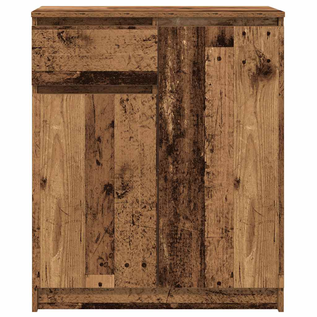 vidaXL Komoda z szufladą Stare drewno 71x35x84 cm Drewno klejone