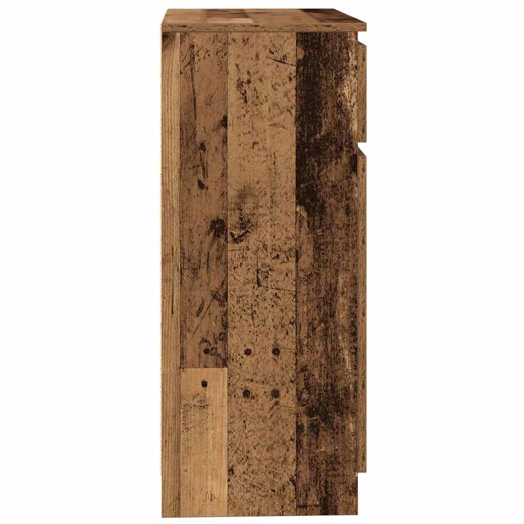 vidaXL Komoda z szufladą Stare drewno 71x35x84 cm Drewno klejone