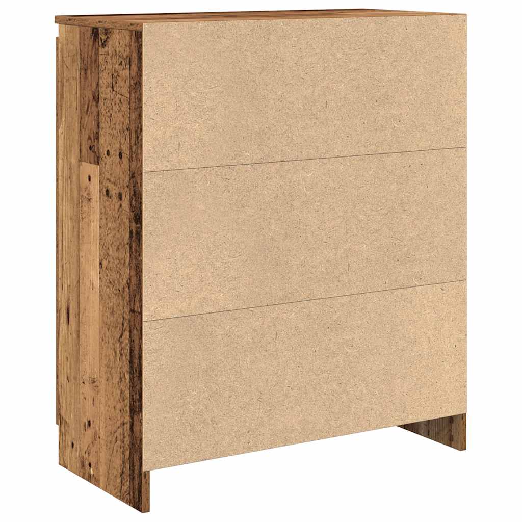 vidaXL Komoda z szufladą Stare drewno 71x35x84 cm Drewno klejone