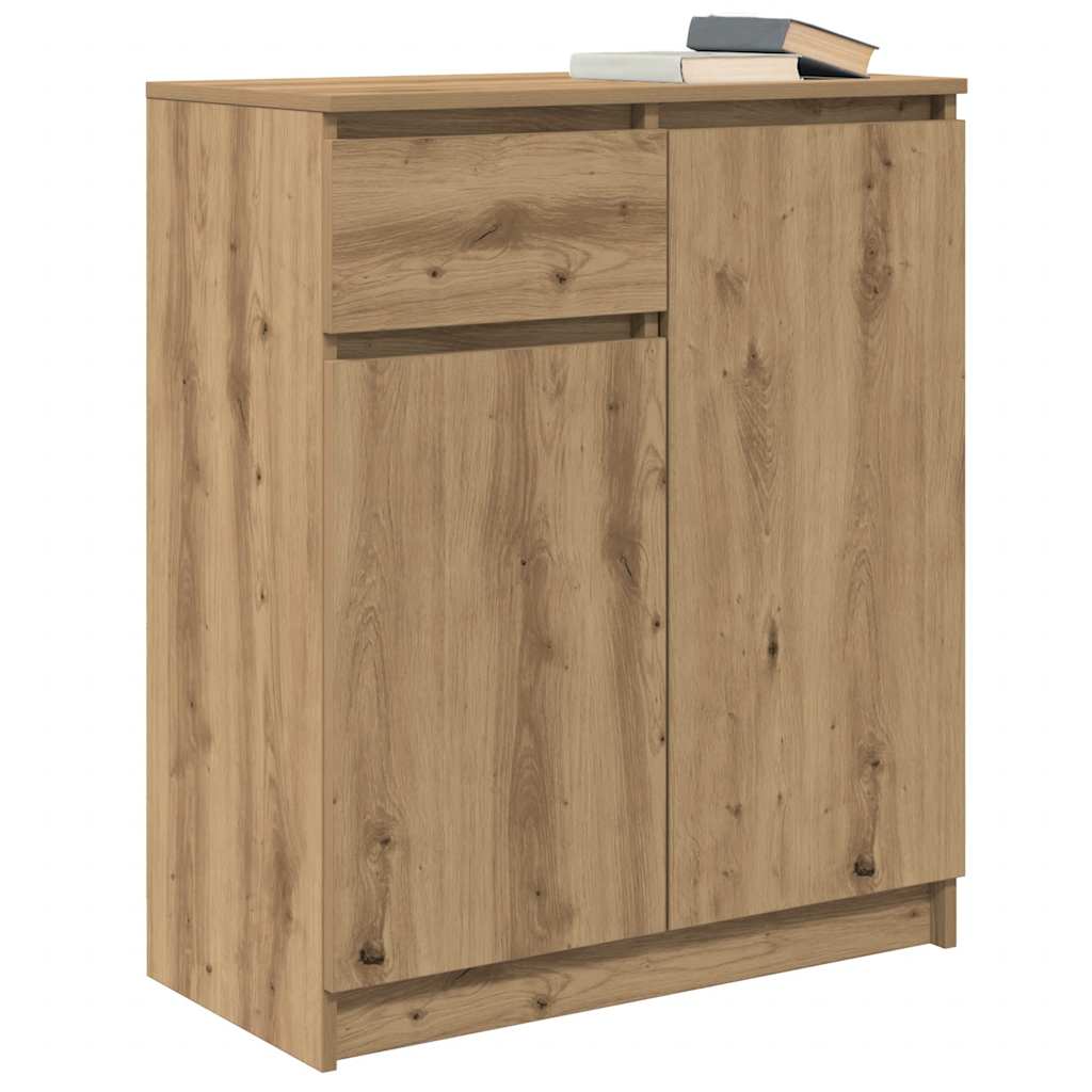 vidaXL Komoda z szufladą Artisan Oak 71x35x84 cm Drewno klejone