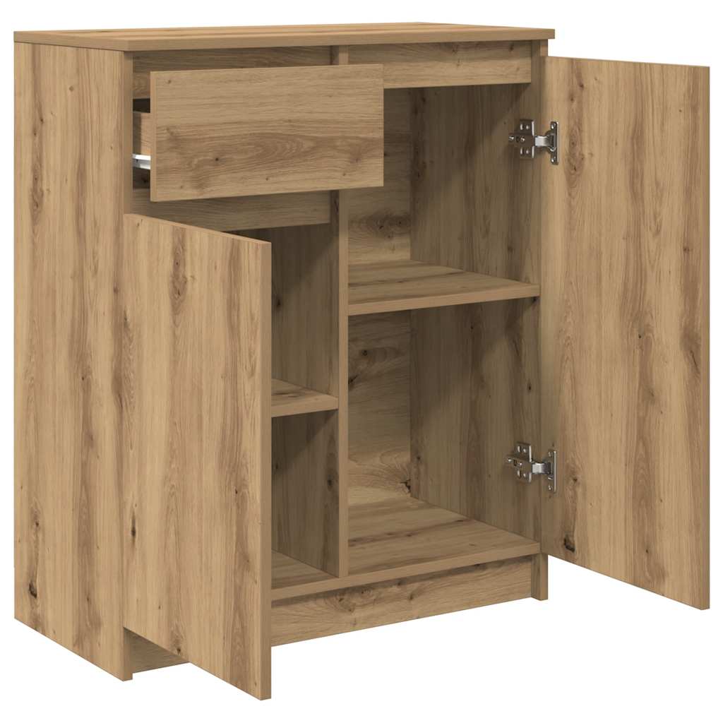 vidaXL Komoda z szufladą Artisan Oak 71x35x84 cm Drewno klejone