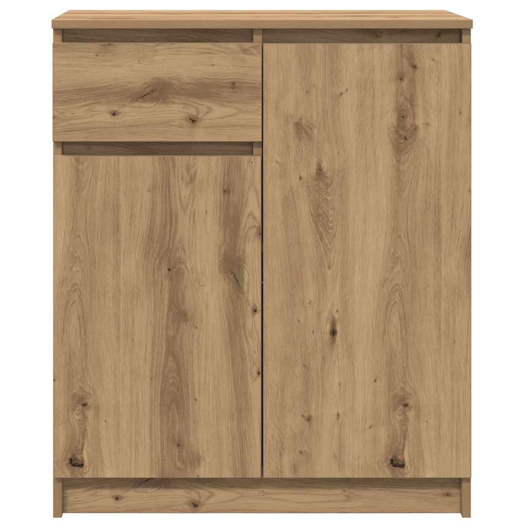 vidaXL Komoda z szufladą Artisan Oak 71x35x84 cm Drewno klejone