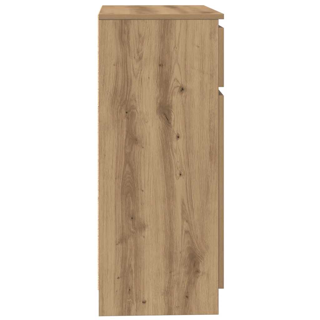 vidaXL Komoda z szufladą Artisan Oak 71x35x84 cm Drewno klejone
