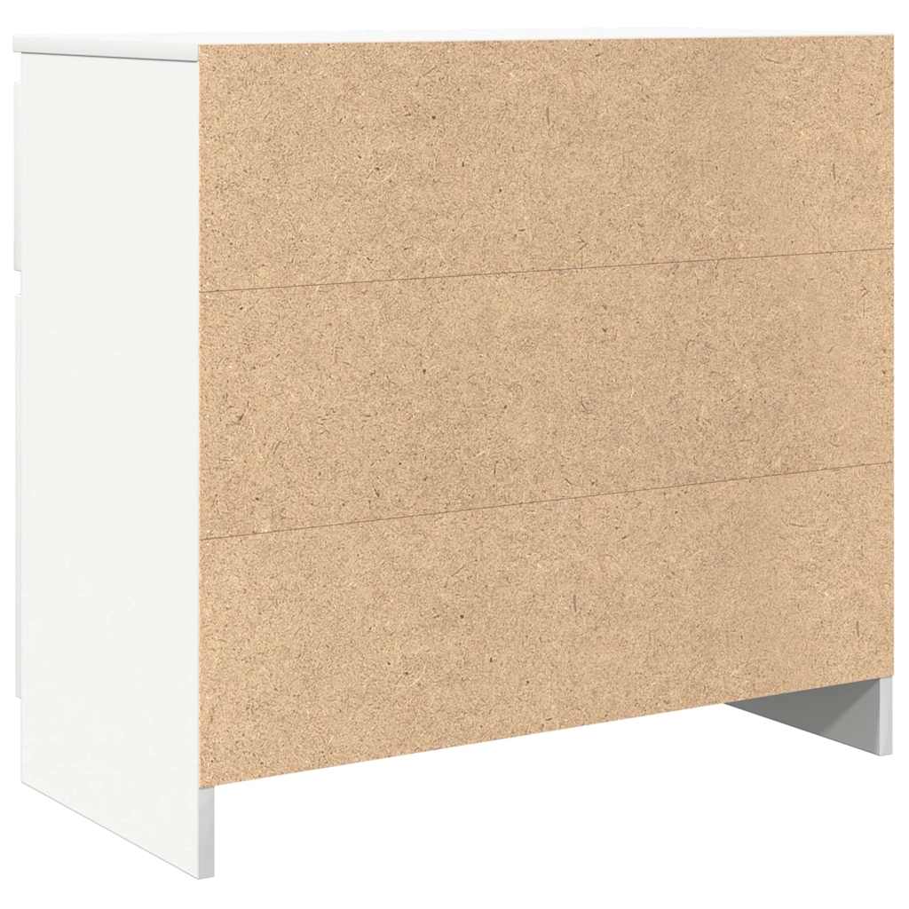 vidaXL Komoda z szufladą Biała 71x35x65 cm Drewno klejone