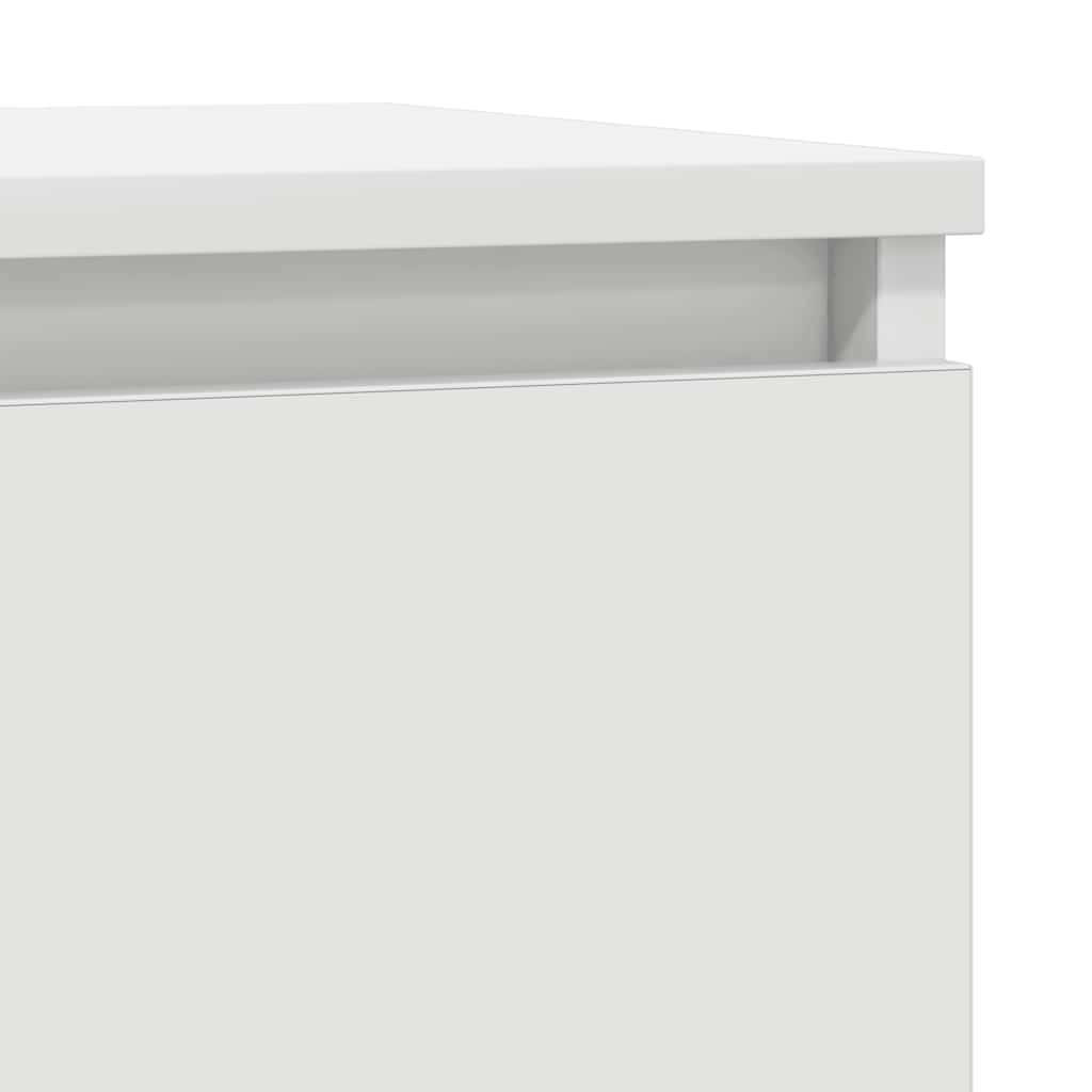 vidaXL Komoda z szufladą Biała 71x35x65 cm Drewno klejone