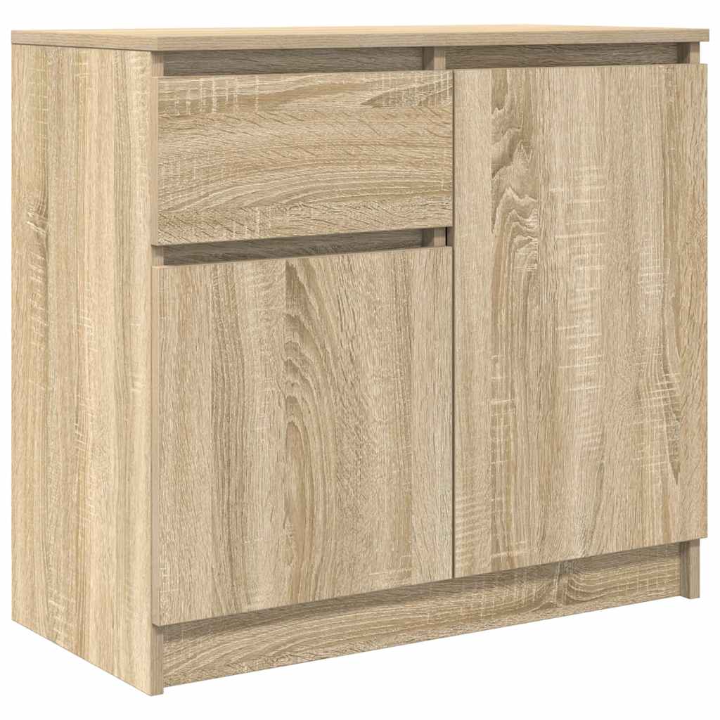 vidaXL Komoda z szufladą Dąb Sonoma 71x35x65 cm Drewno klejone