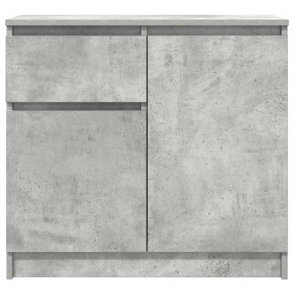 vidaXL Komoda z szufladą Betonowa szarość 71x35x65 cm Drewno klejone