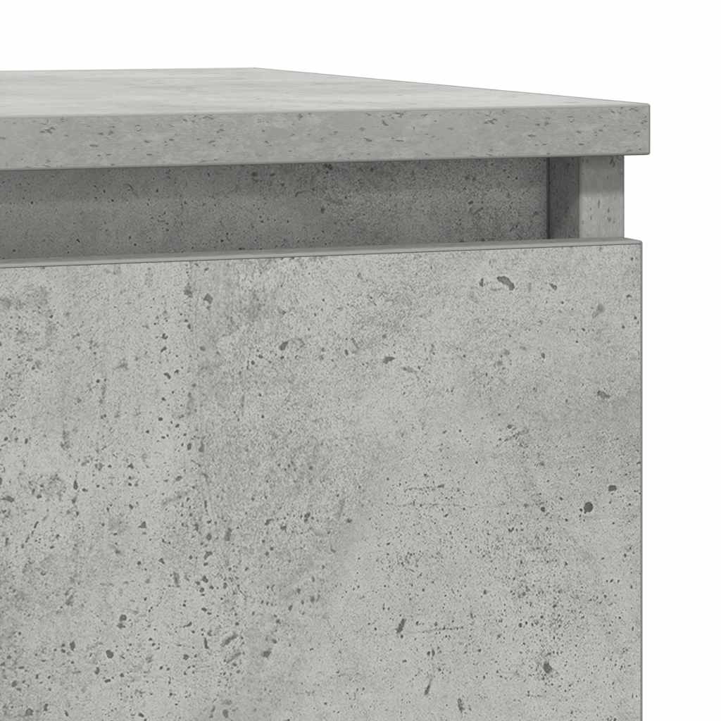 vidaXL Komoda z szufladą Betonowa szarość 71x35x65 cm Drewno klejone
