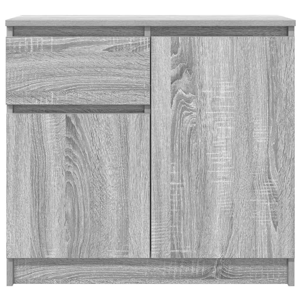 vidaXL Komoda z szufladą Szary Sonoma 71x35x65 cm Drewno klejone