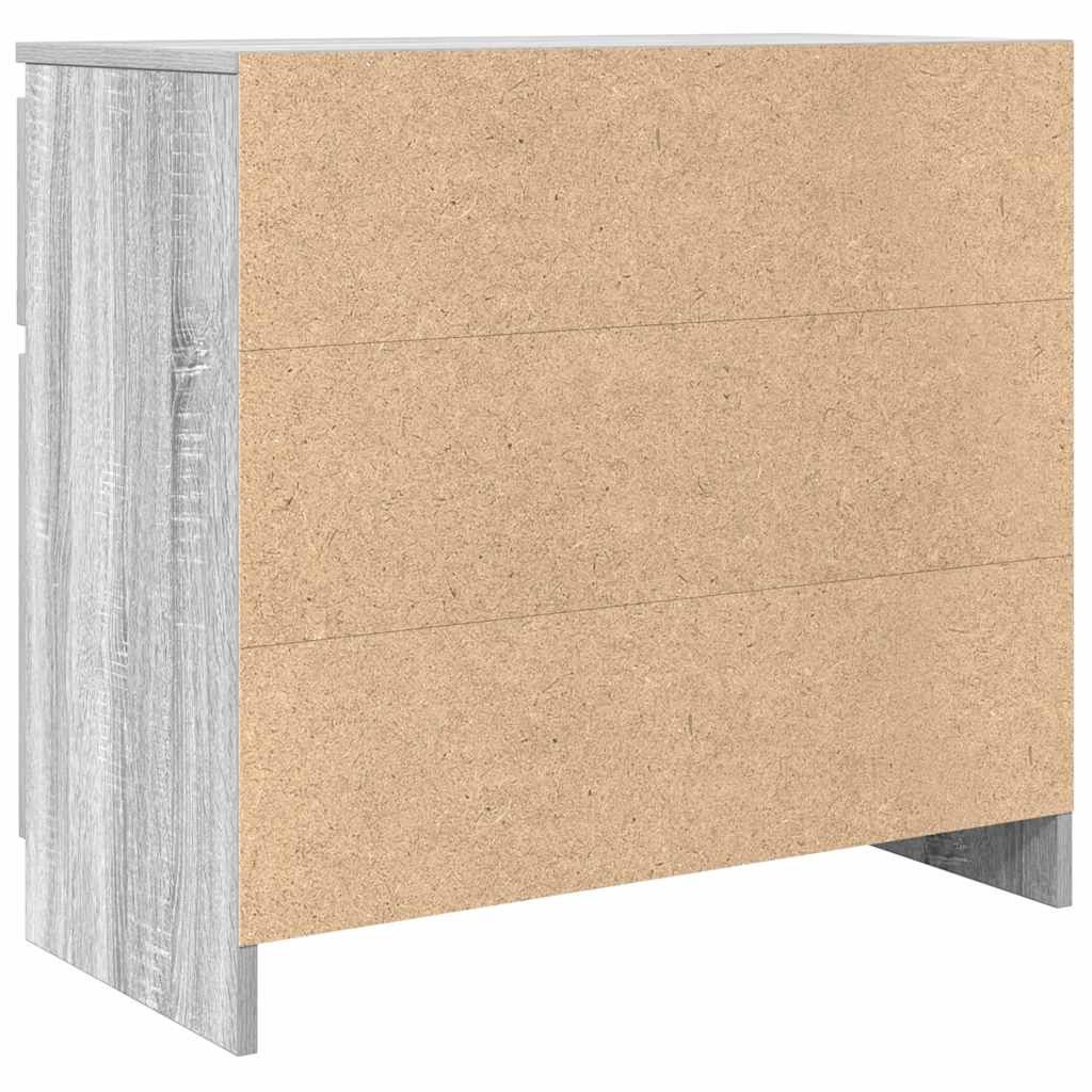 vidaXL Komoda z szufladą Szary Sonoma 71x35x65 cm Drewno klejone
