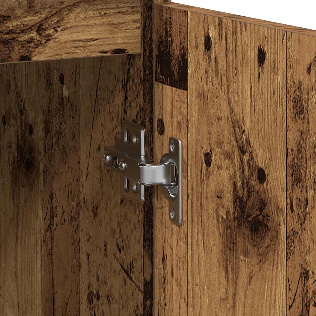 vidaXL Komoda z szufladą Stare drewno 71x35x65 cm Drewno klejone