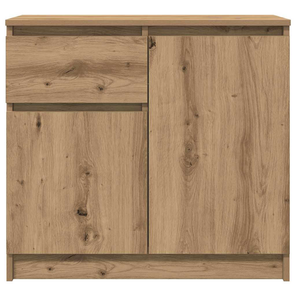 vidaXL Komoda z szufladą Artisan Oak 71x35x65 cm Drewno klejone