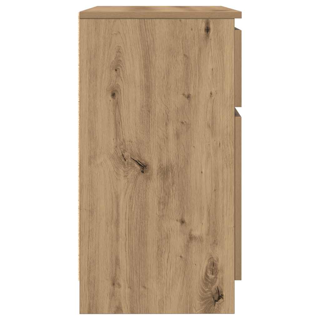 vidaXL Komoda z szufladą Artisan Oak 71x35x65 cm Drewno klejone