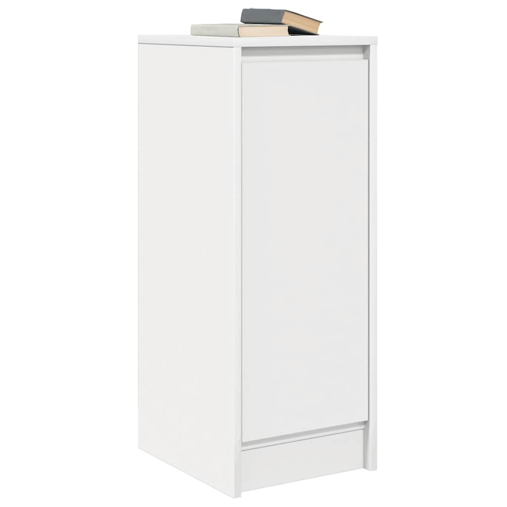vidaXL Komoda Biała 29,5x34x76 cm Drewno klejone