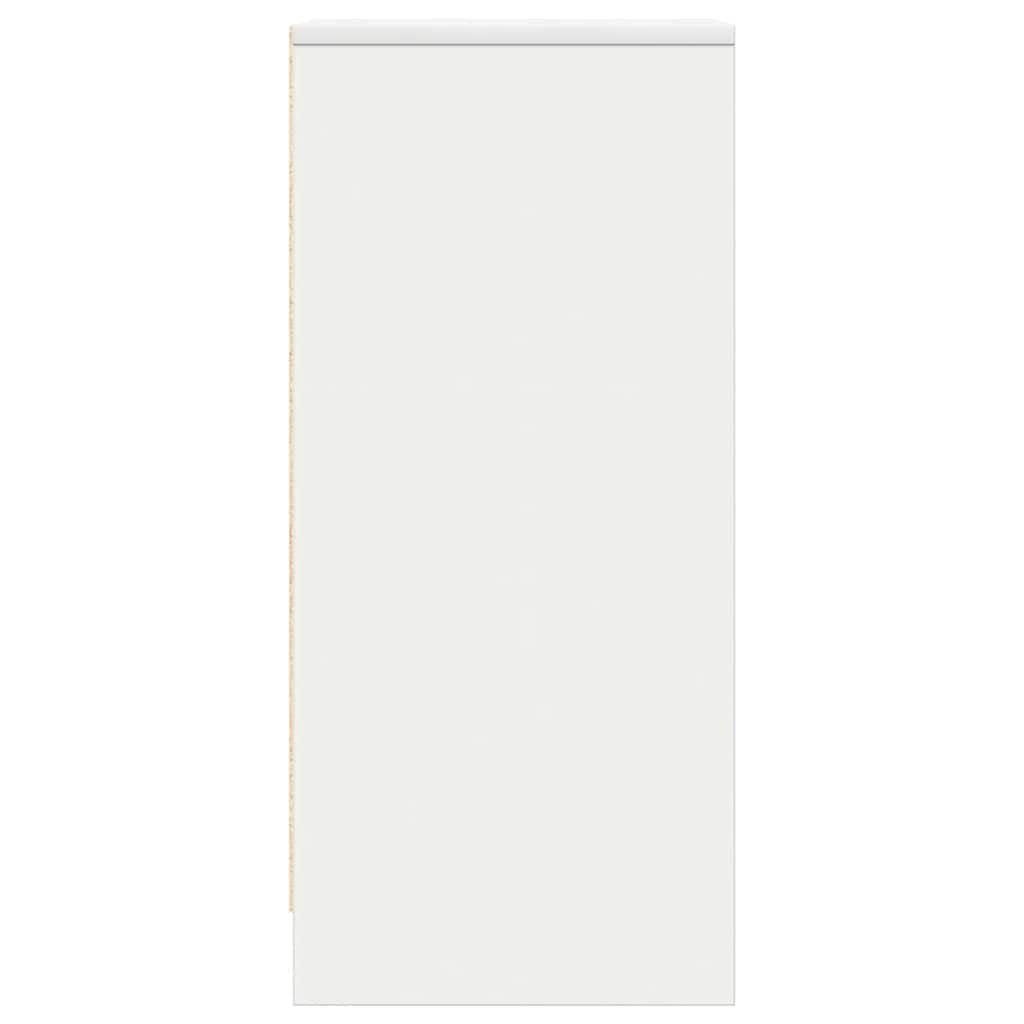 vidaXL Komoda Biała 29,5x34x76 cm Drewno klejone