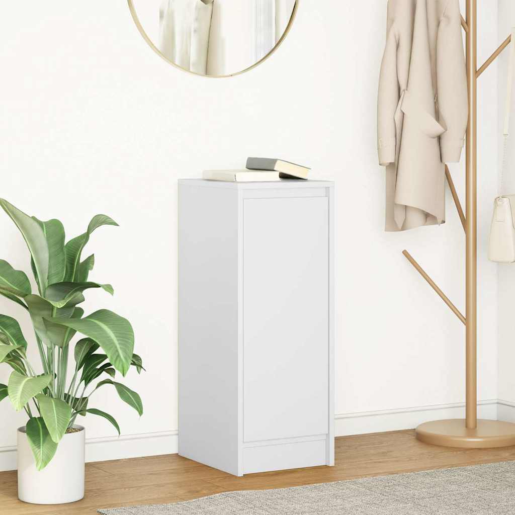 vidaXL Komoda Biała 29,5x34x76 cm Drewno klejone